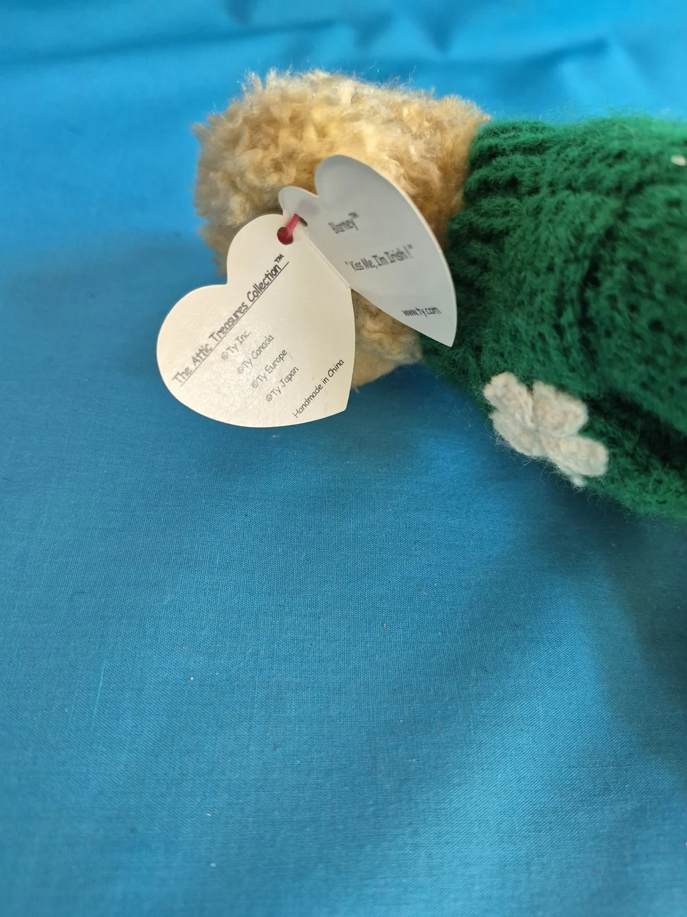 Ty Beanie Baby Blarney Stuffed Plush Toy Kiss Me Im Irish Attic Treasures Vintag
